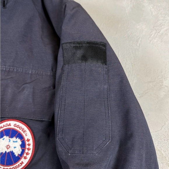 Canada Goose Men's Dark Gray Parka Jacket with Fur Hood - Picture 3 of 13